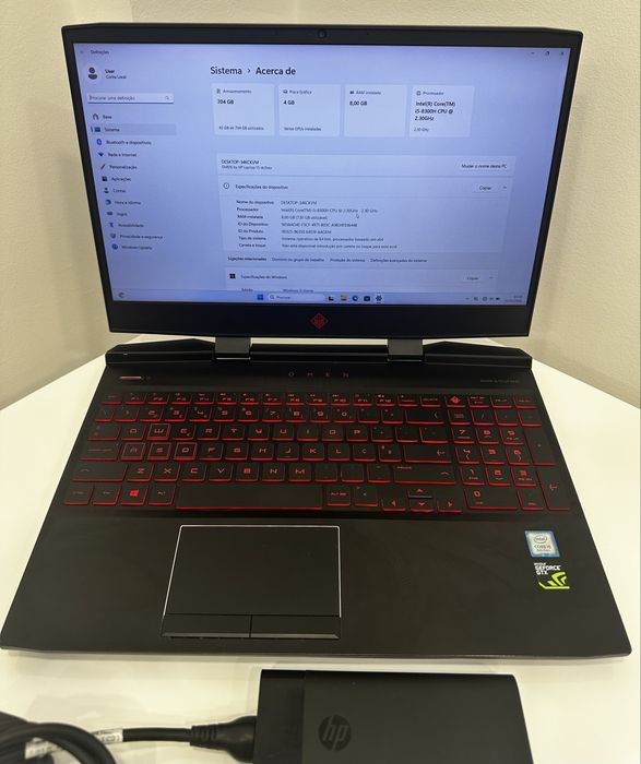 Portatil HP Omen 15”