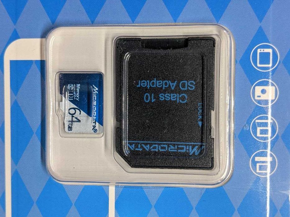 Карта пам'яті Microdata 64GB Class 10 microSD з картридером