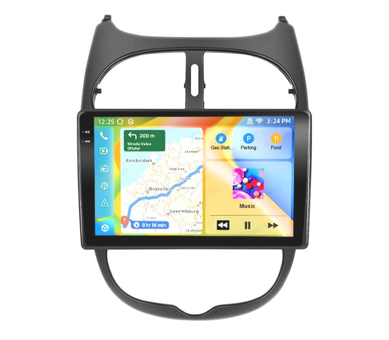 RÁDIO GPS ANDROID 13 PEUGEOT 206 / 206CC / CITROËN C2 02-10