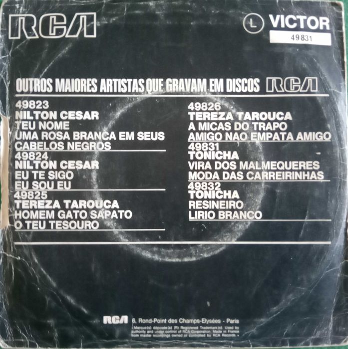 Tonicha	- - - - -	Vira dos Malmequeres	- - - - -	Single