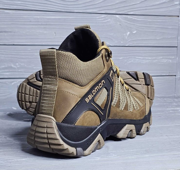 39-46 Кожаные мужские черные койот спортивные зимние ботинки кроссовки