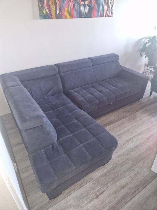 Narożnik z funkcją spania + schowek