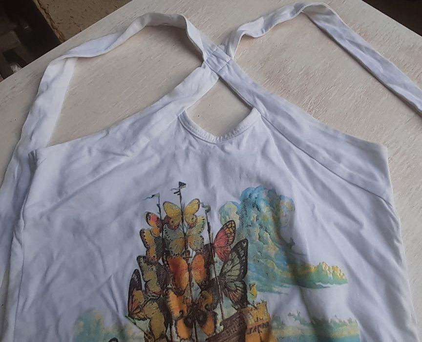 Biała letnia bluzka Papaya