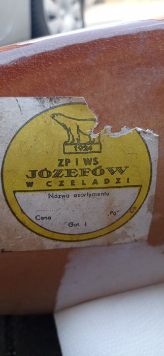 UNIKAT PRL  NOWA umywalka z nogą JÓZEFÓW