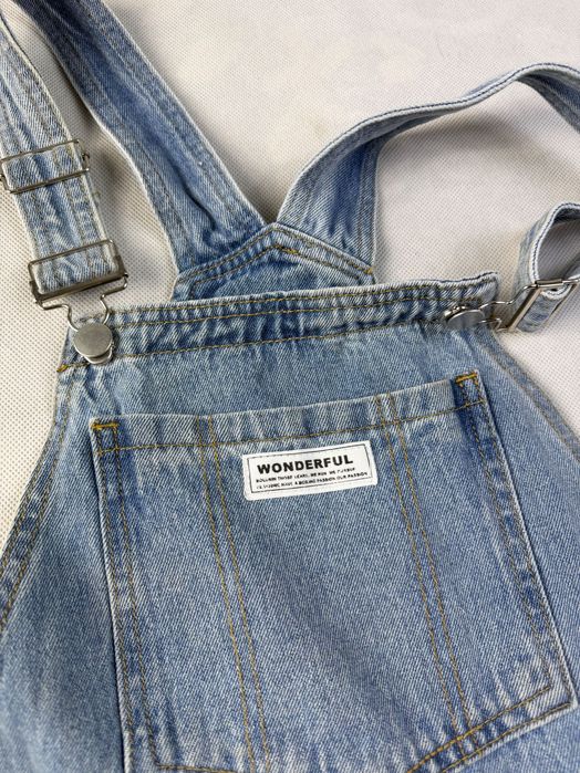 Jeansowe Ogrodniczki Wonderful Baby Blue Vintage