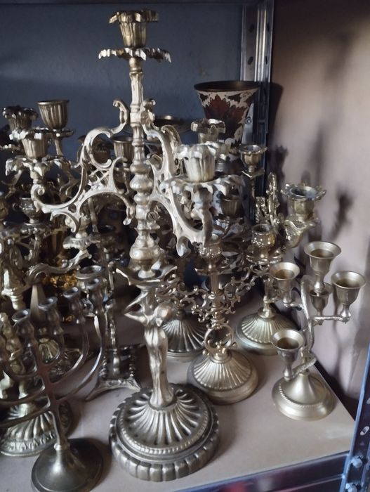 Wyroby z mosiądzu starocie antyki 120kg