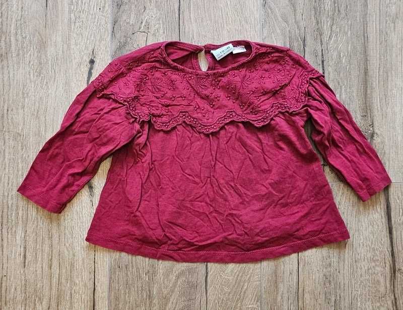 Bordowa bluzka Zara 80