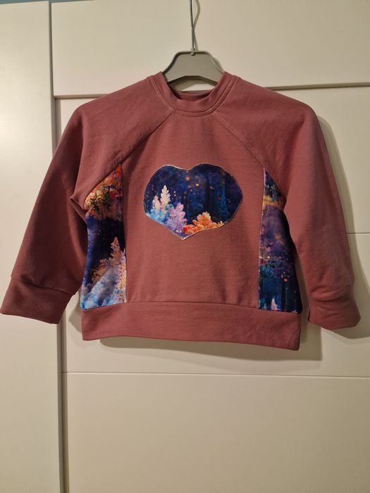 Nowy komplet "Magiczny las" spodnie i bluza oversize rozmiar 110
