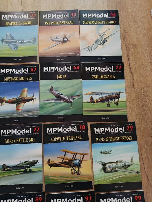Zestaw 28 modeli kartonowych Mpmodel
