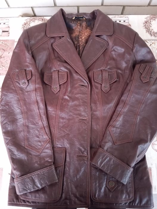 Куртка шкіряна жіноча, модна