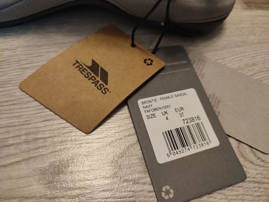 Sandały trekkingowe damsko/dziewczęceTrespass rozmiar 37