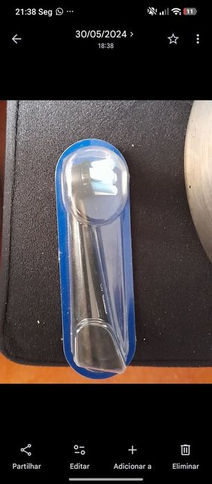 cabeça de reposição preta para escovas de dentes elétricas Oral-B iO.