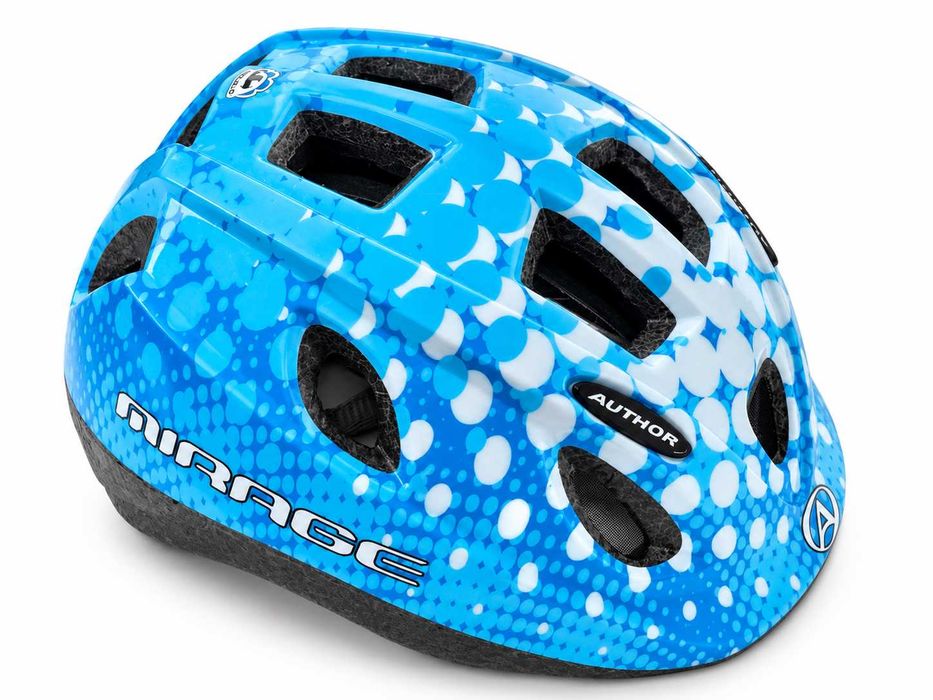 Вело шолом дитячий Author Mirage синій S (48-54 см)