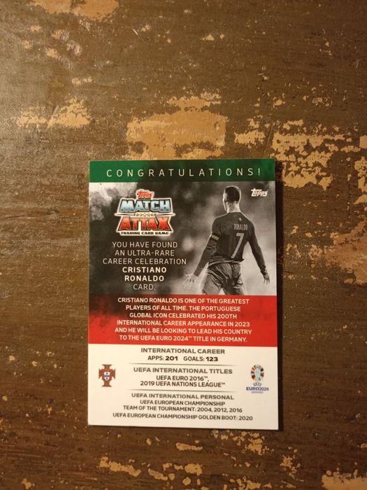 Karta C. Ronaldo Euro 2024