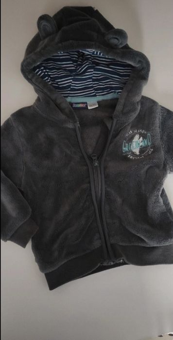 Bluza szara ciepła, wiosenna, jesienna, misiek, unisex, 86, 92, Lupilu