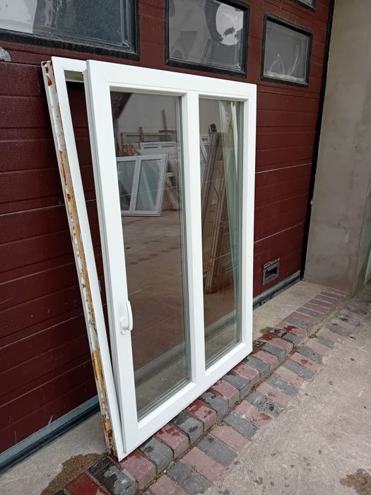Okna jak nowe 105x160 pcv dzielone szpros DOWÓZ CAŁY KRAJ