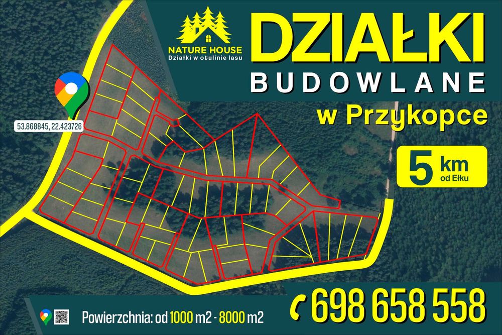 Osiedle w Przykopce - 5 km od Ełku