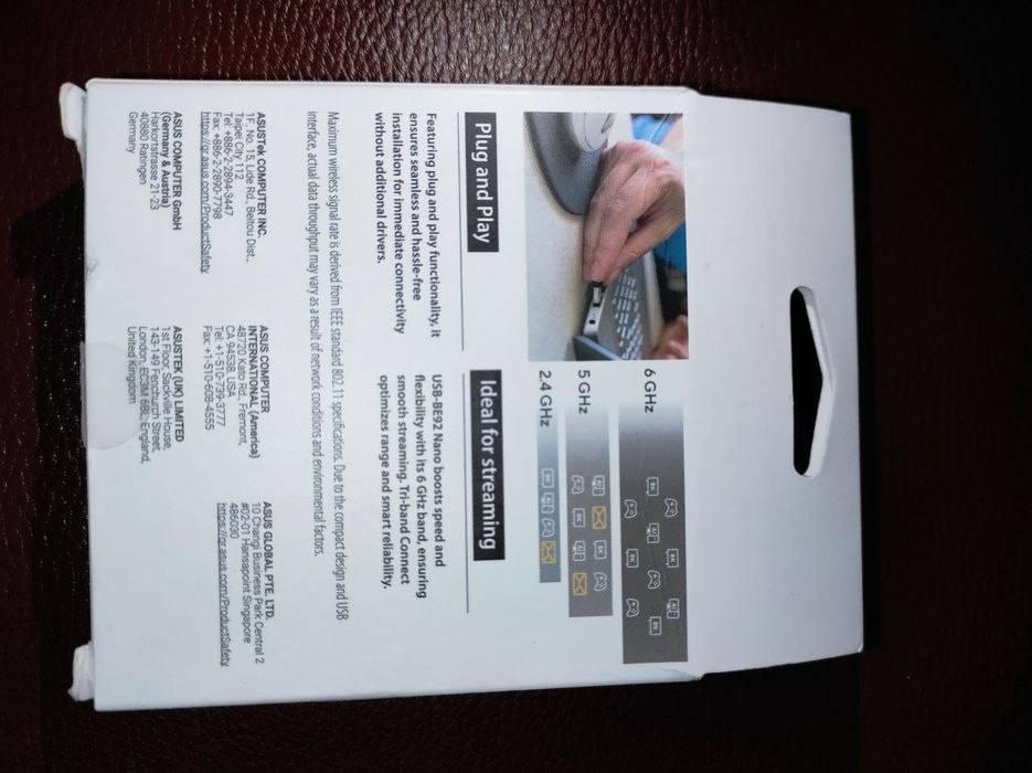 USB адаптер wi-fi Asus be92 nano