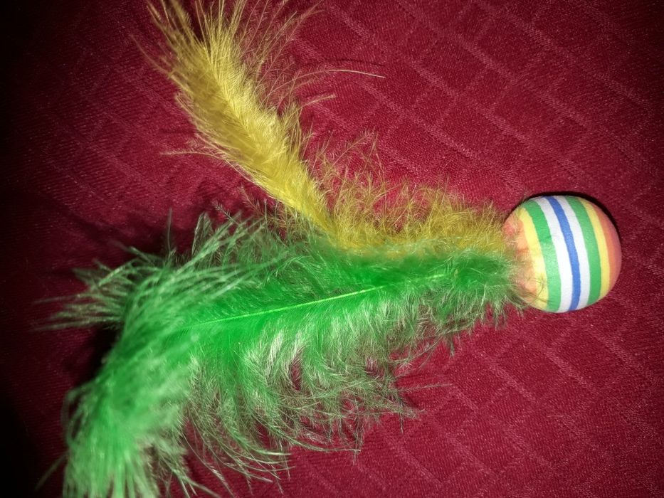 Волан перо игрушка из перьев