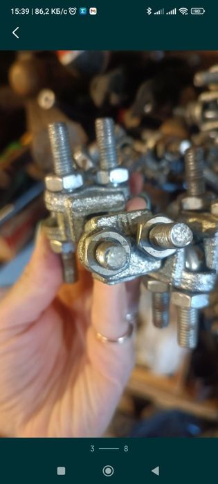 Зажим для троса DIN 741, 8мм.
Материал исполнения: Сталь с оцинкованны