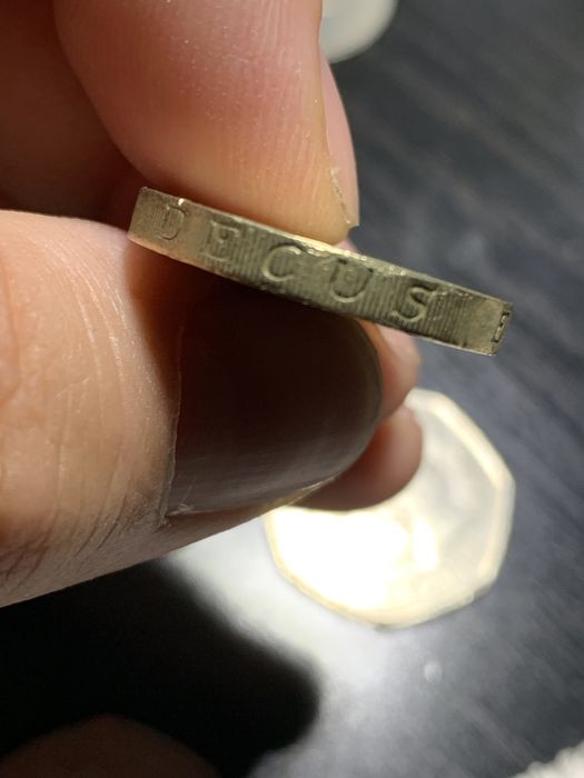 Moeda rara de One pound de 1983 de Elizabete II