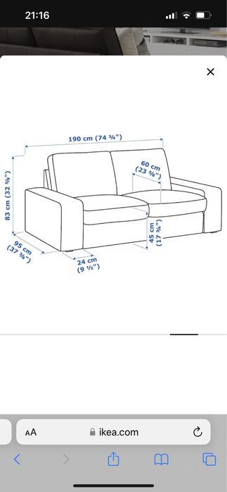 Sofá Ikea Livia como novo