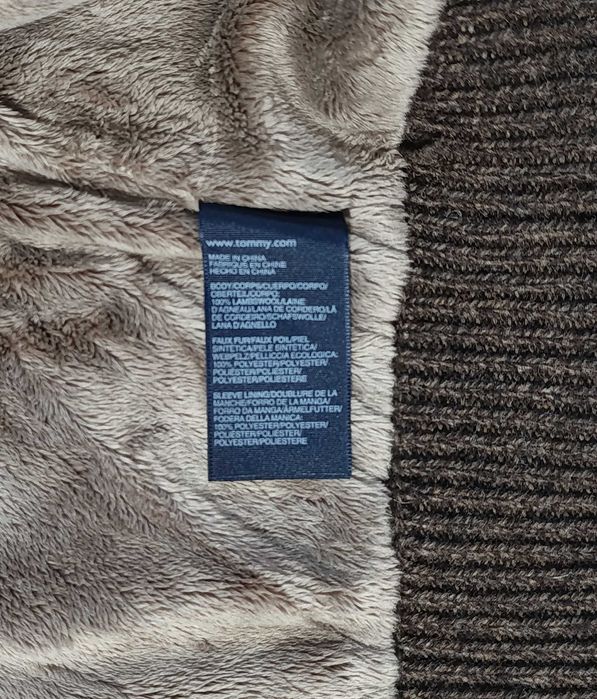 Kardigan Tommy Hilfiger wełna r. XL