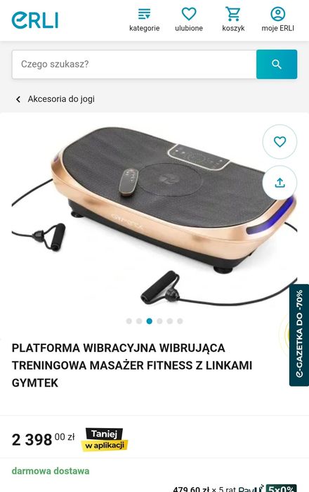 GYMTEK XP900 platforma wibracyjna, na gwarancji