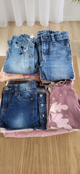 Czapka dziewczęca + kominiarka rozm.48/50 + gratis ubranka rozm.92