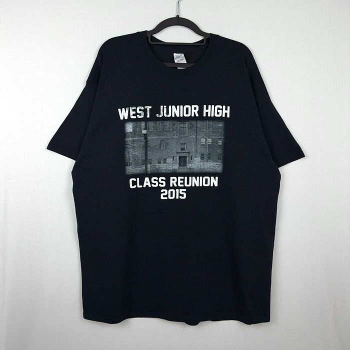 T-shirt Preta Estampada Gildan West Junior High Tamanho XL