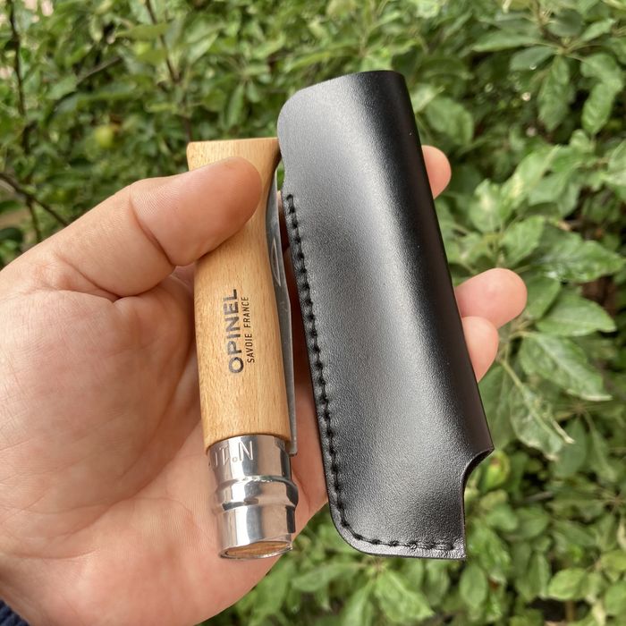 Чехол на нож опинель opinel 7,8,9,10,12 из кожи ручная работа