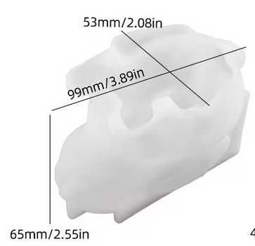 Formy silikonowe do świec, gipsu - zajączek