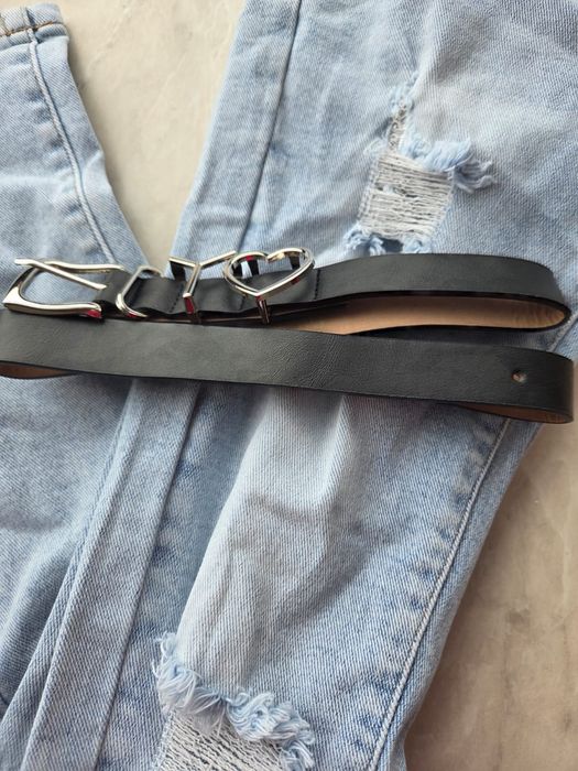 Spodnie jeans m.sara XS z paskiem