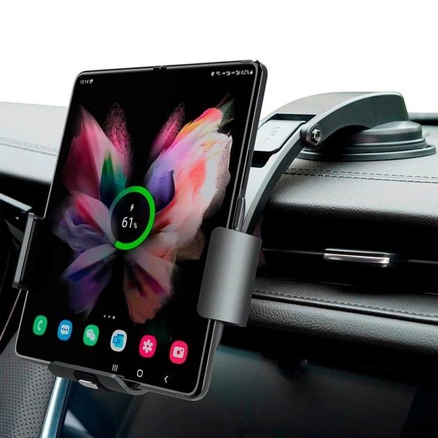 Автомобільний тримач для телефона планшета із бездротовою зарядкою Wireless