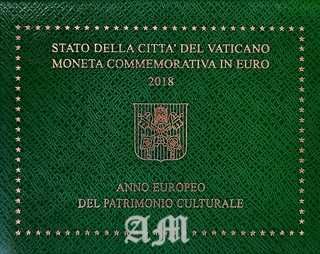 VATICANO - 2€ - Moeda Ano Europeu do Património Cultural 2018