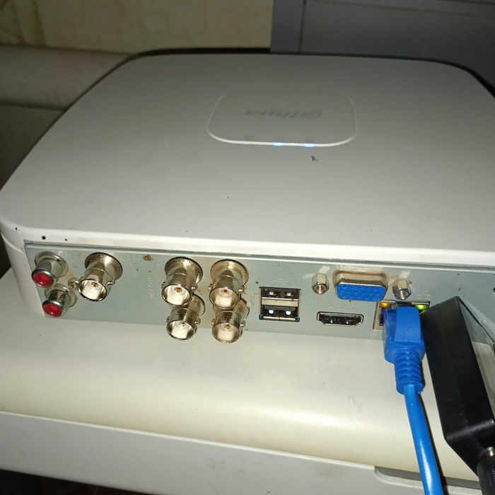 4-канальний відеореєстратор Dahua DH-DVR5104C-W-V2 (Гібридний / Білий)