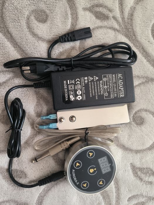 Блок живлення для тату Aurora-2 та адаптери до нього