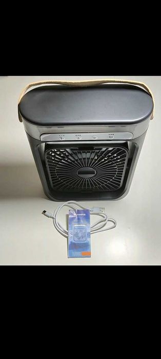 Klimatyzator, wentylator wiatrak czarny z LED + perfum! Wysyłka FREE!