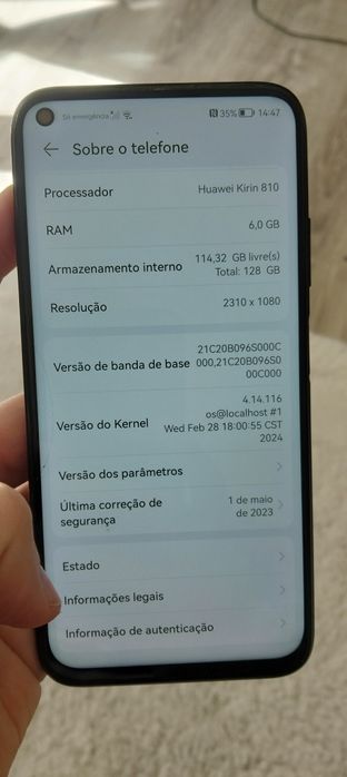 Telemóvel Huawei P40 Lite