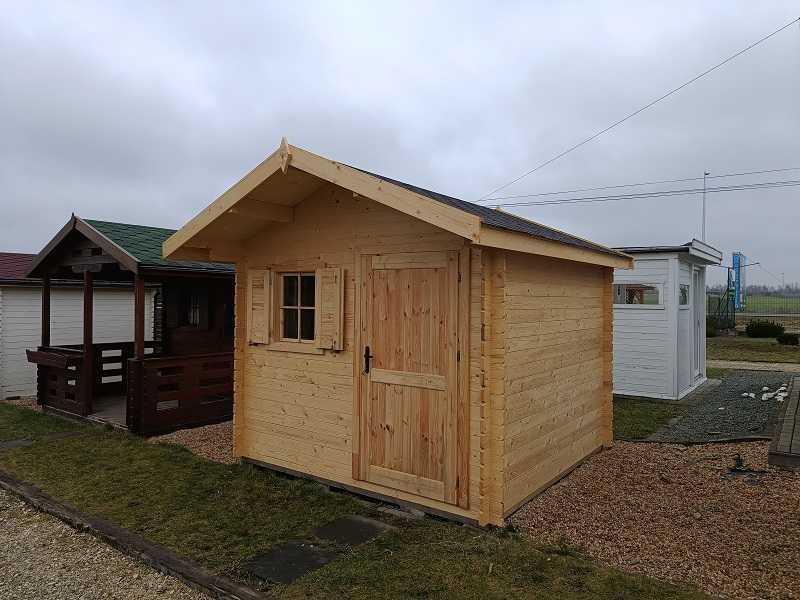 DOMEK GRZEŚ 3x3m Ogrodowy Gospodarczy BAL 28mm Podłoga BEZ POZWOLENIA