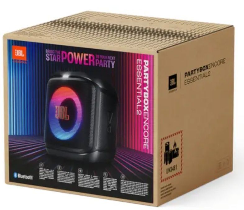 Jbl Partybox Encore Essencial 2 - 140€     JBL Charge 4 - 60%