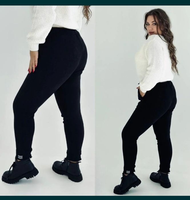 Теплі вельветові штани, великий розмір.