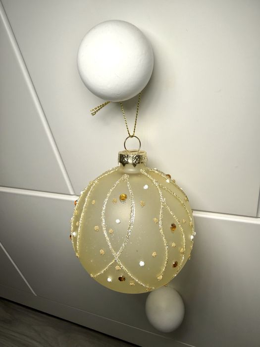 4 bolas natal grandes vidro - novas