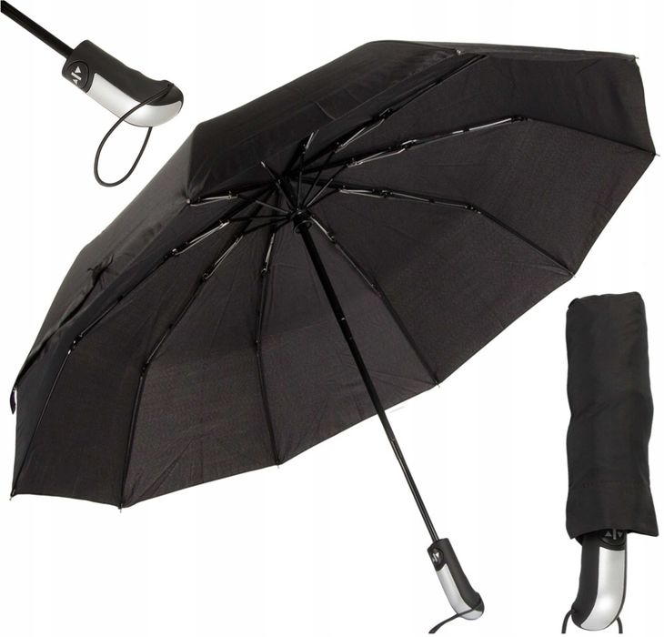 Duży Mocny i Solidny Parasol Parasolka Automatyczny Składany