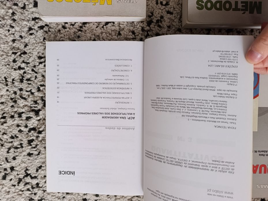 Temas em Métodos Quantitativos - 1, 2, 3 e 4 (portes incluídos)