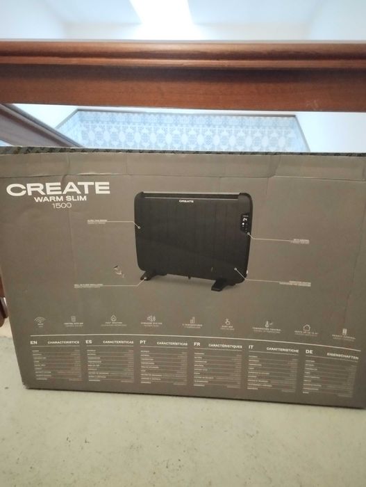 CREATE - WARM SLIM 1500W - Convector elétrico com Wifi