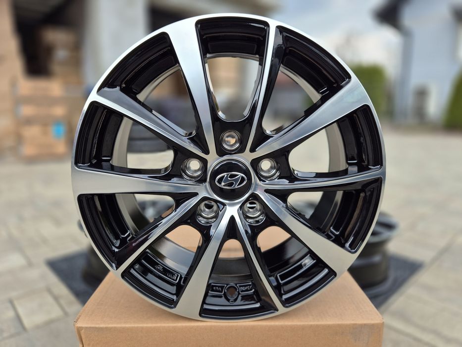 Felgi Hyundai 16 " Nowe 5x114,3 Elantra I30 Kona iX20 iX35 Kona - Czarny Poler