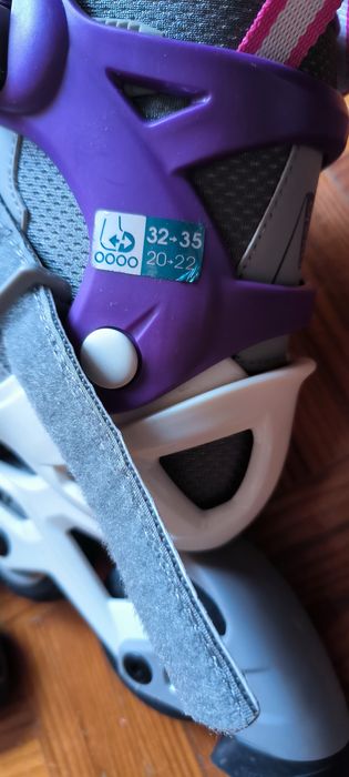 Patins em linha (criança 32-35) + set proteção XS