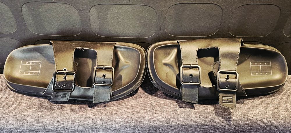 Klapki Tommy Hilfilger jak Birkenstock skóra r. 43
