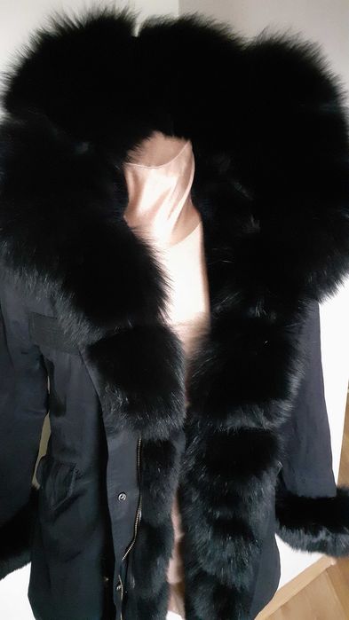 Kurtka parka z lisem premium